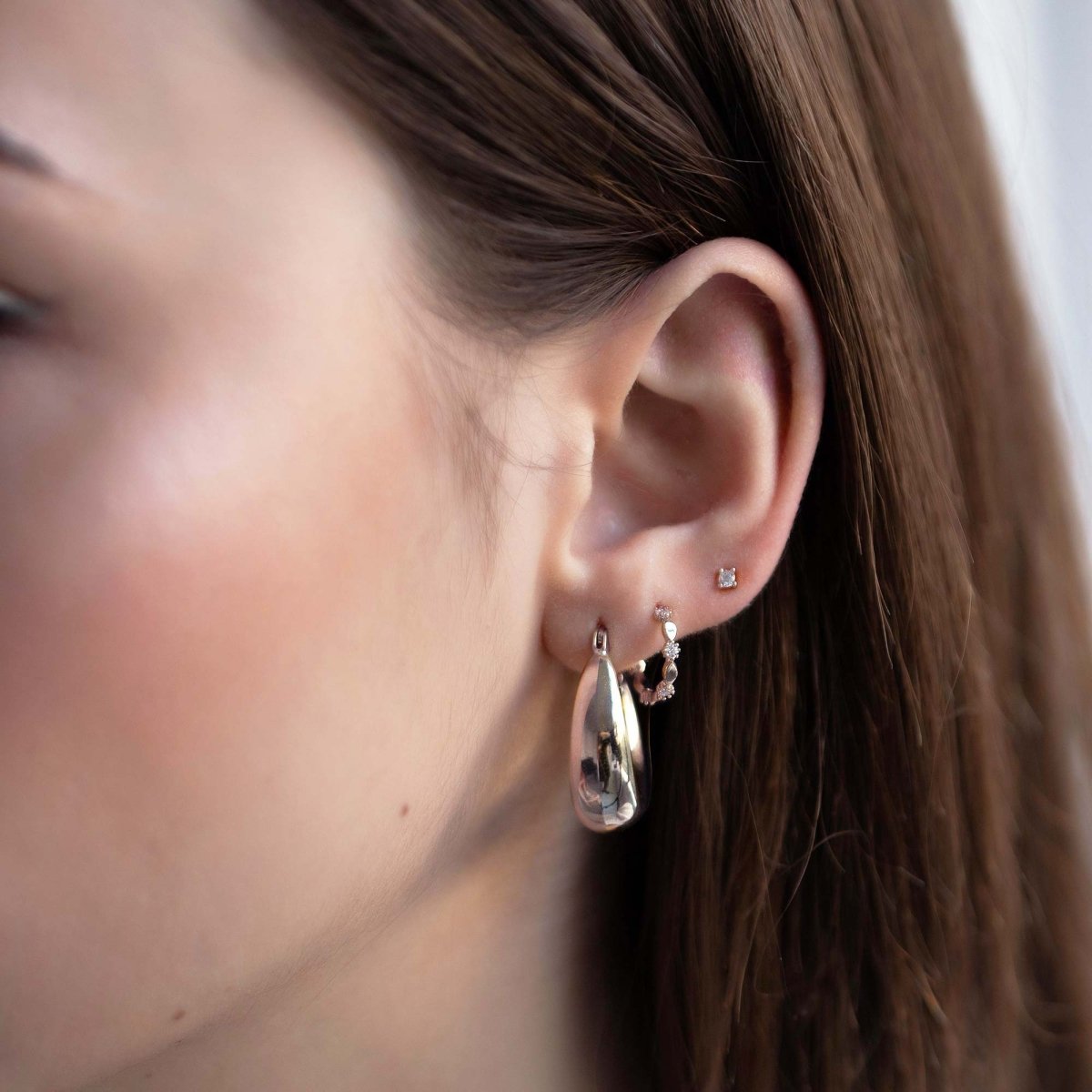 Dainty Ornate C Hoops