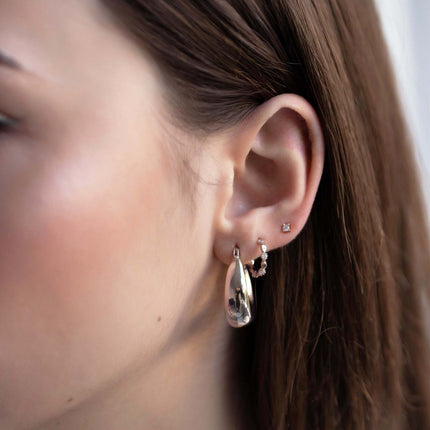 Dainty Ornate C Hoops