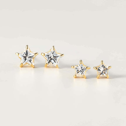 Gemstone Star Studs