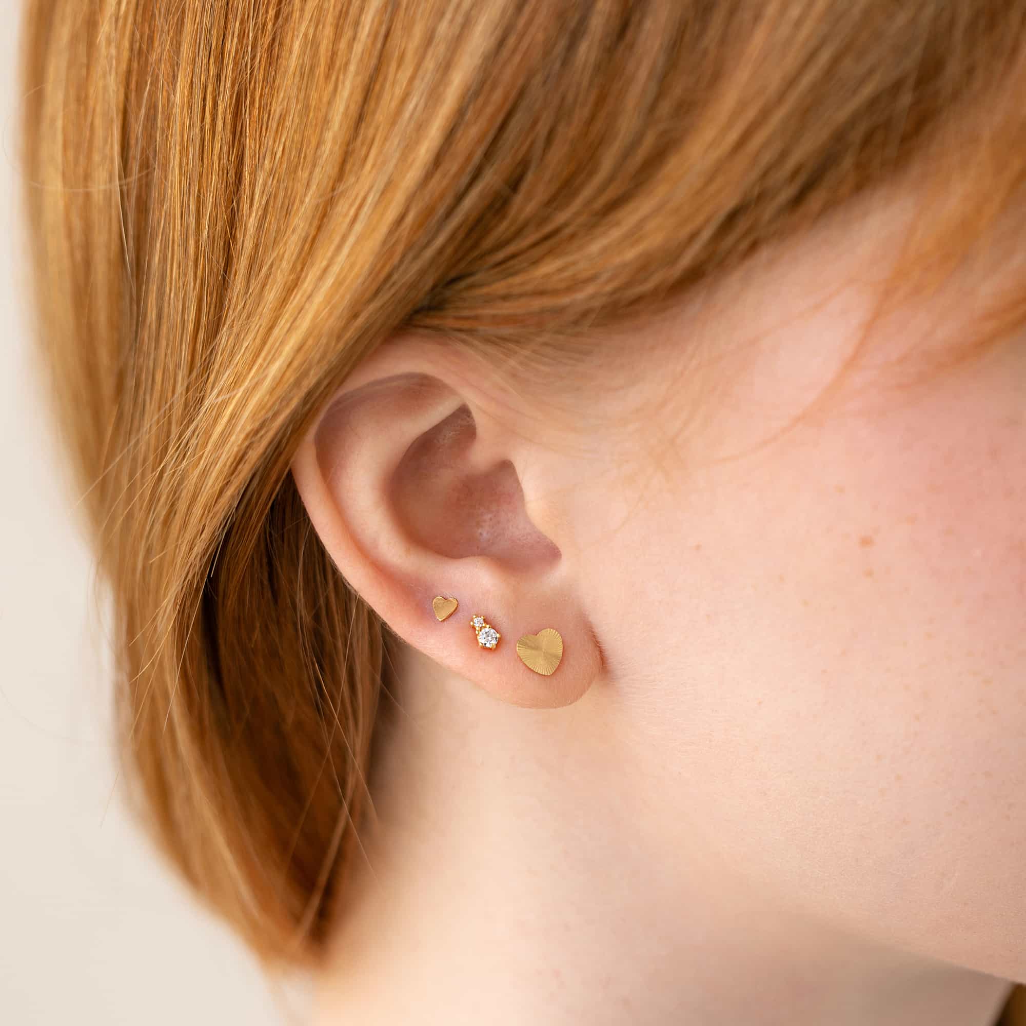 Tiny Pavé Duo Studs