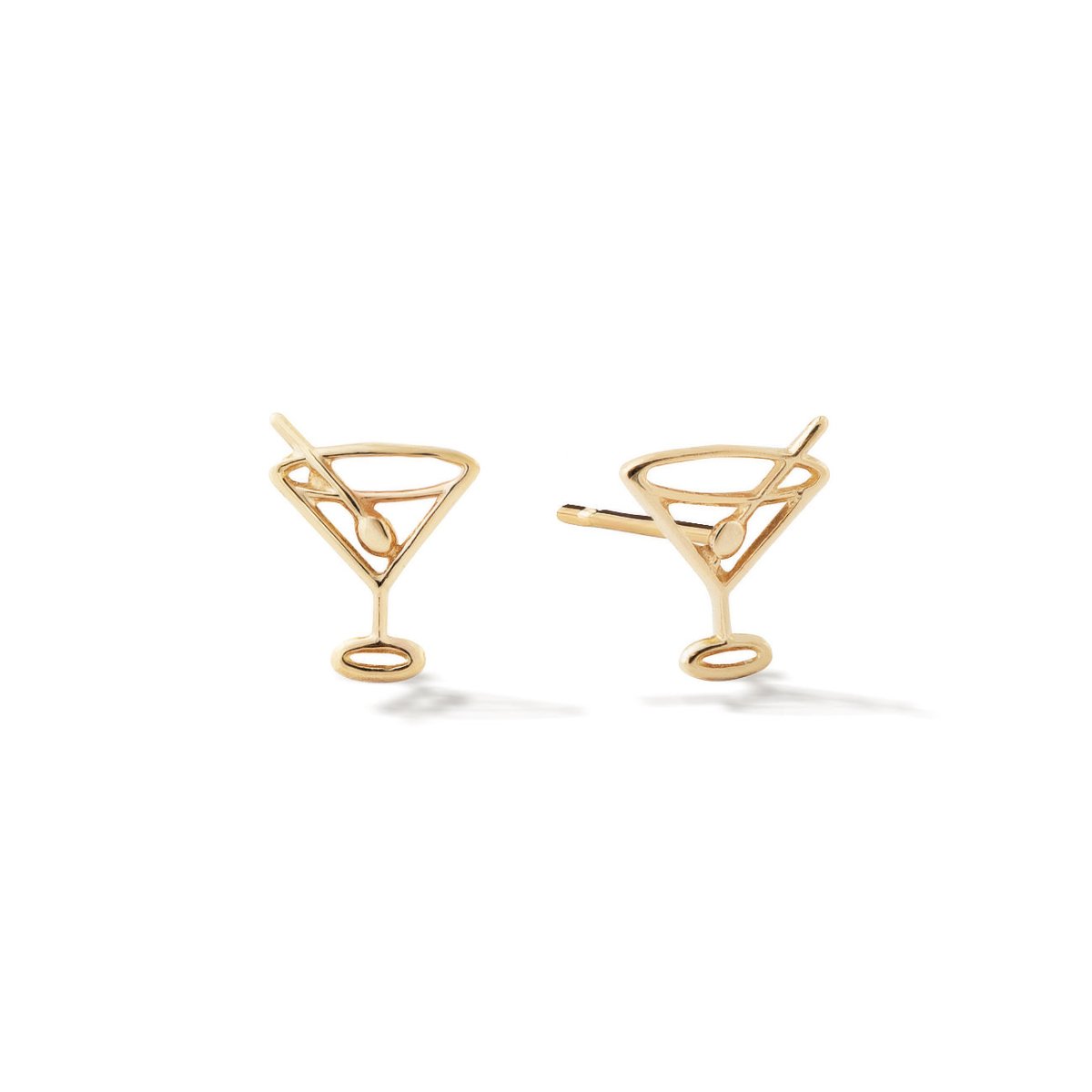 Teeny Martini Glass Studs