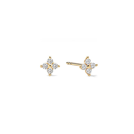 Tiny Flor Pavé Studs