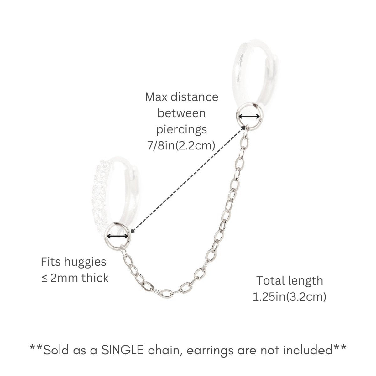 Chain Ear Jacket For Huggies