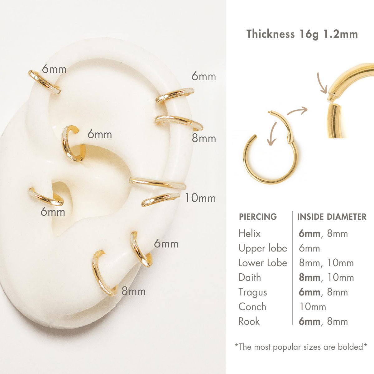 Amazon.com: 14K Solid Gold Basic Seamless Snug Fit Nose Ring - Minimalist  20 Gauge Nose Hoop - 7mm 8mm - Cartilage Helix Piercing Jewelry - Septum  Hoop : Handmade Products