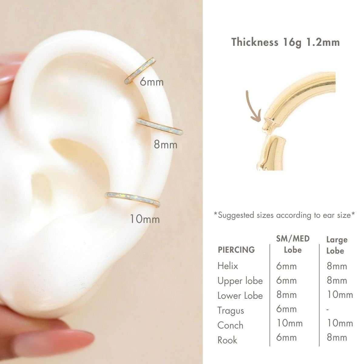 Opal Seamless Clicker Hoop