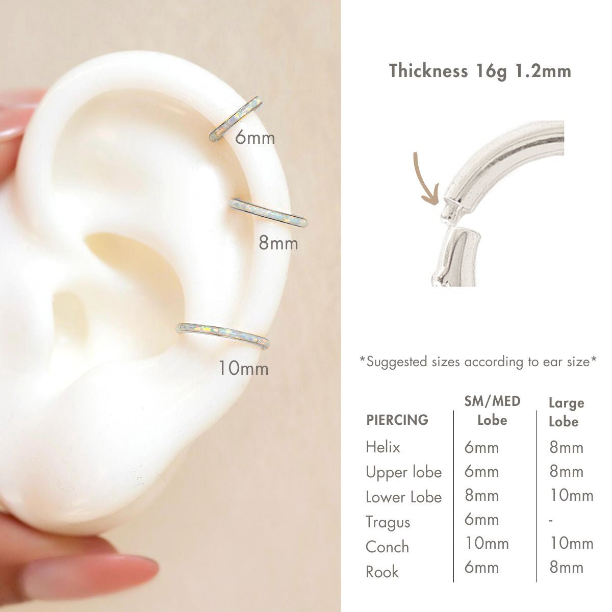 Opal Seamless Clicker Hoop