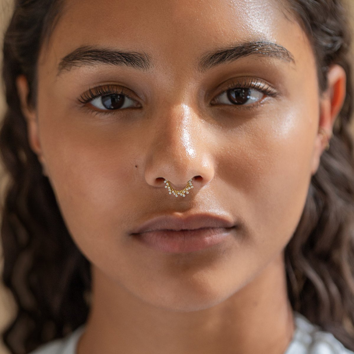 Pave Deco Seamless Hoop