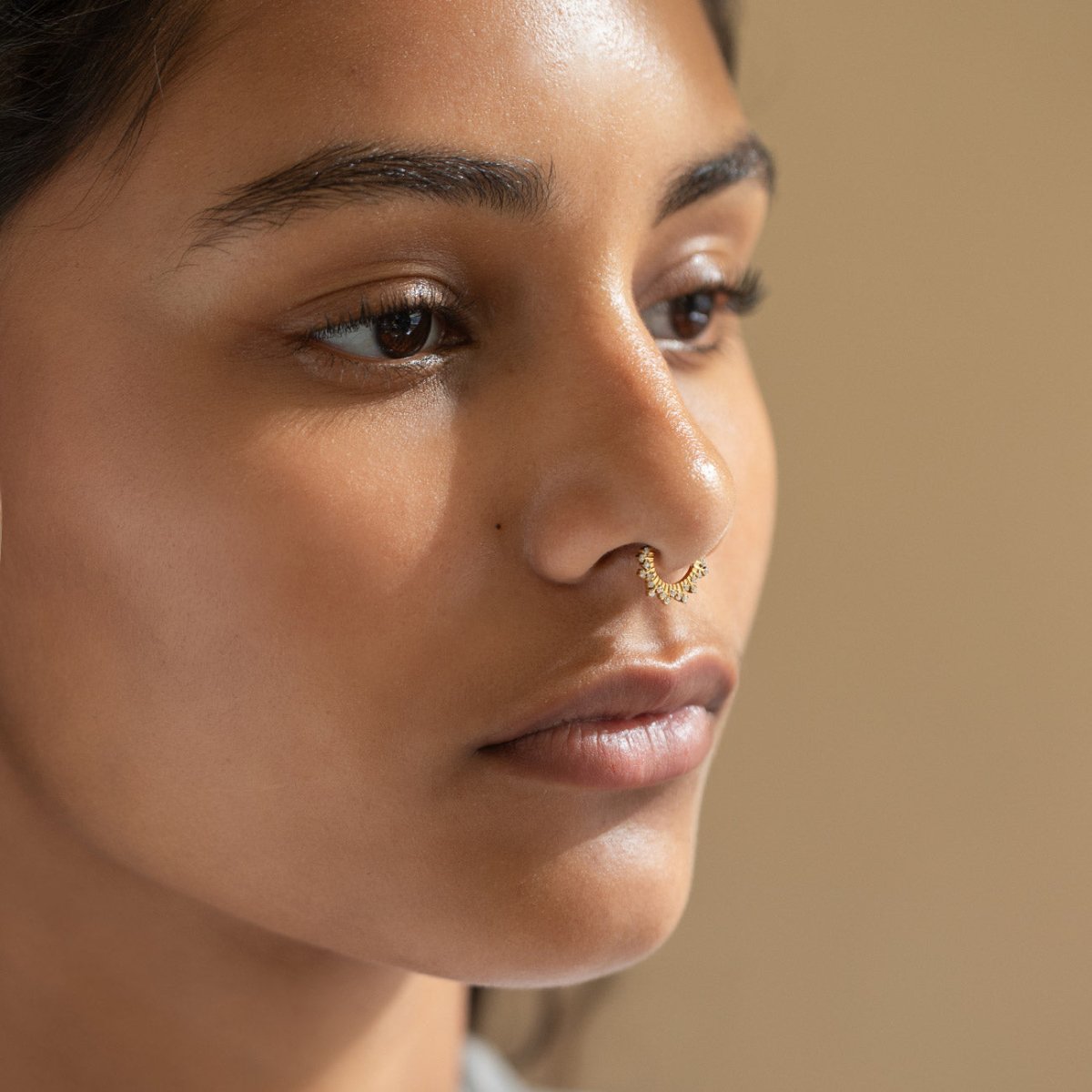 Pave Deco Seamless Hoop