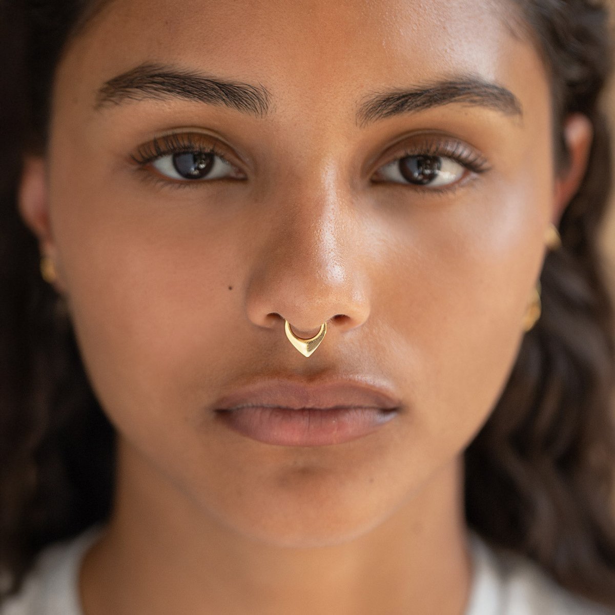 Septum Ring, Daith Hoop, V-shape Shield Clicker Hoop