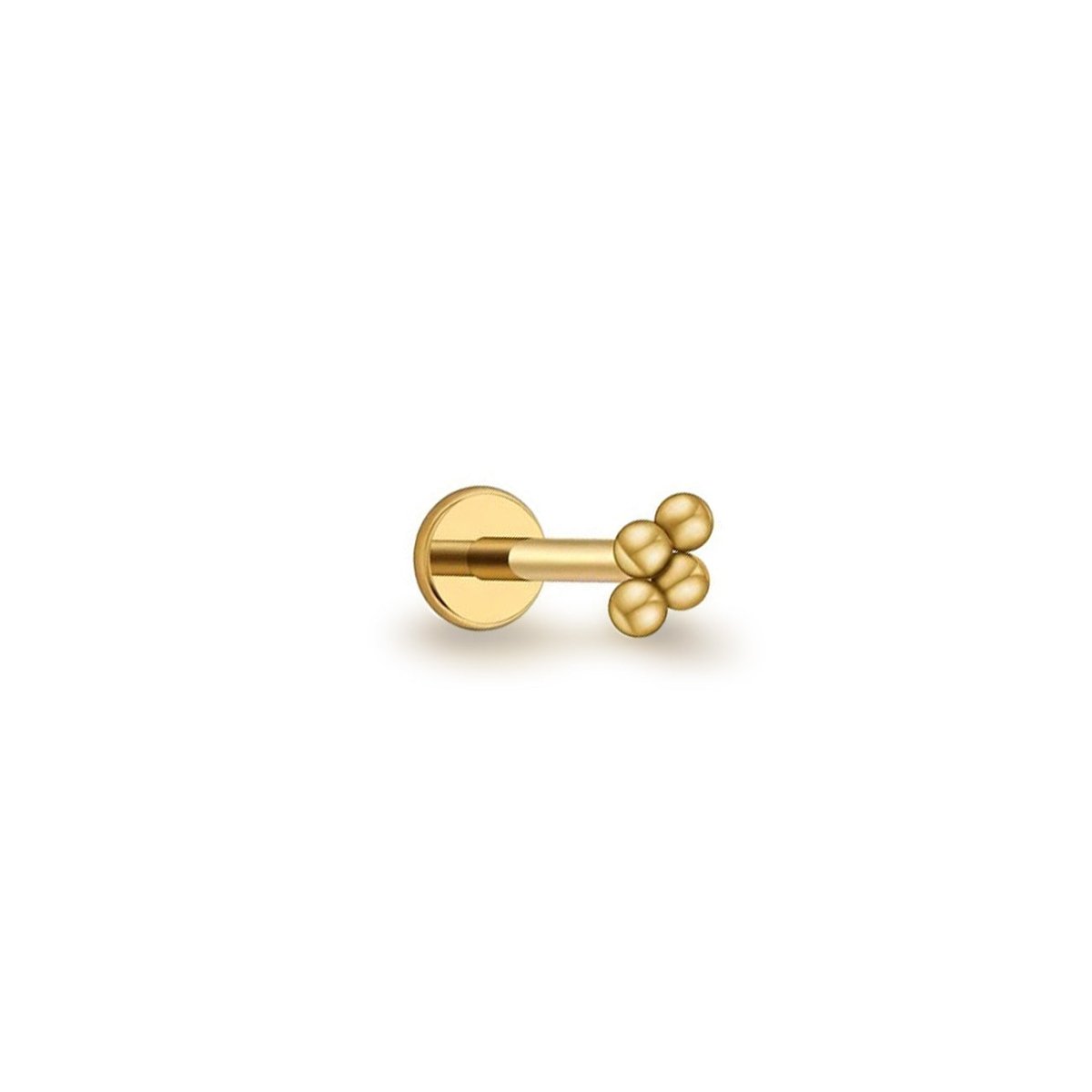 Tiny Quad Beaded Flat Back Stud