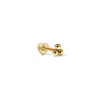 Tiny Trinity Ball Flat Back Stud