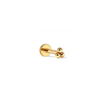 Tiny Trinity Ball Flat Back Stud