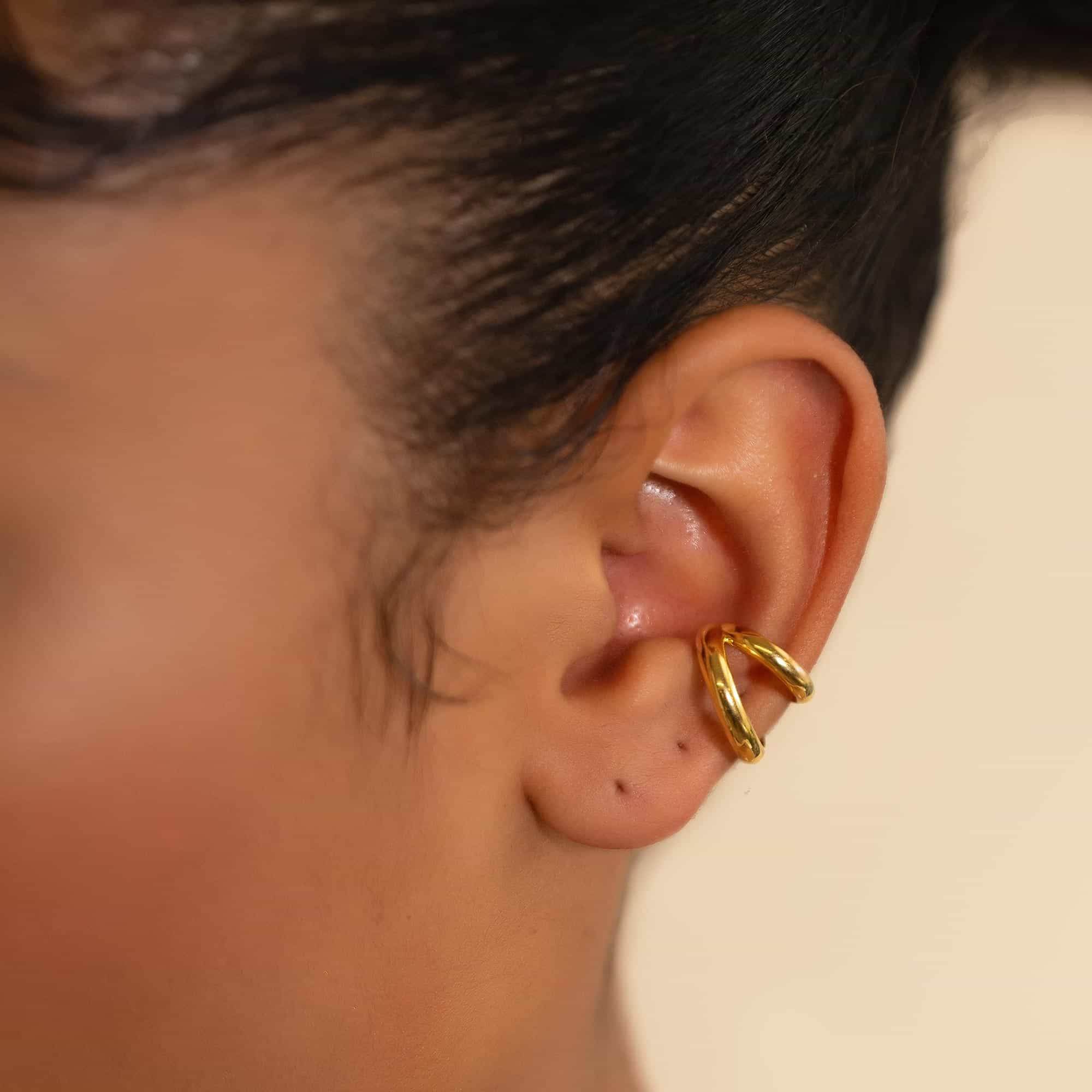 Bold Double Band Ear Cuff