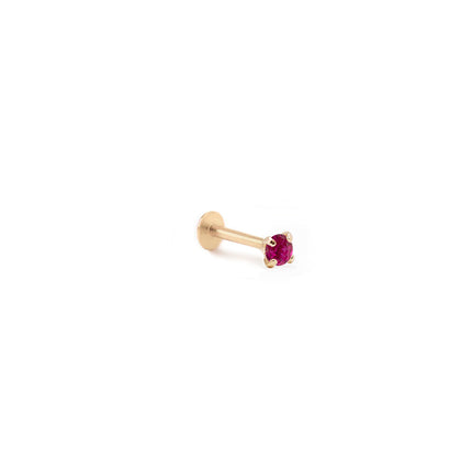 Tiny Gemstone Flat Back Stud Ruby