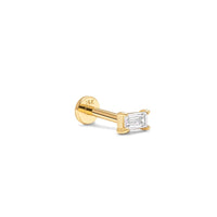 Crystal Baguette Flat Back Stud