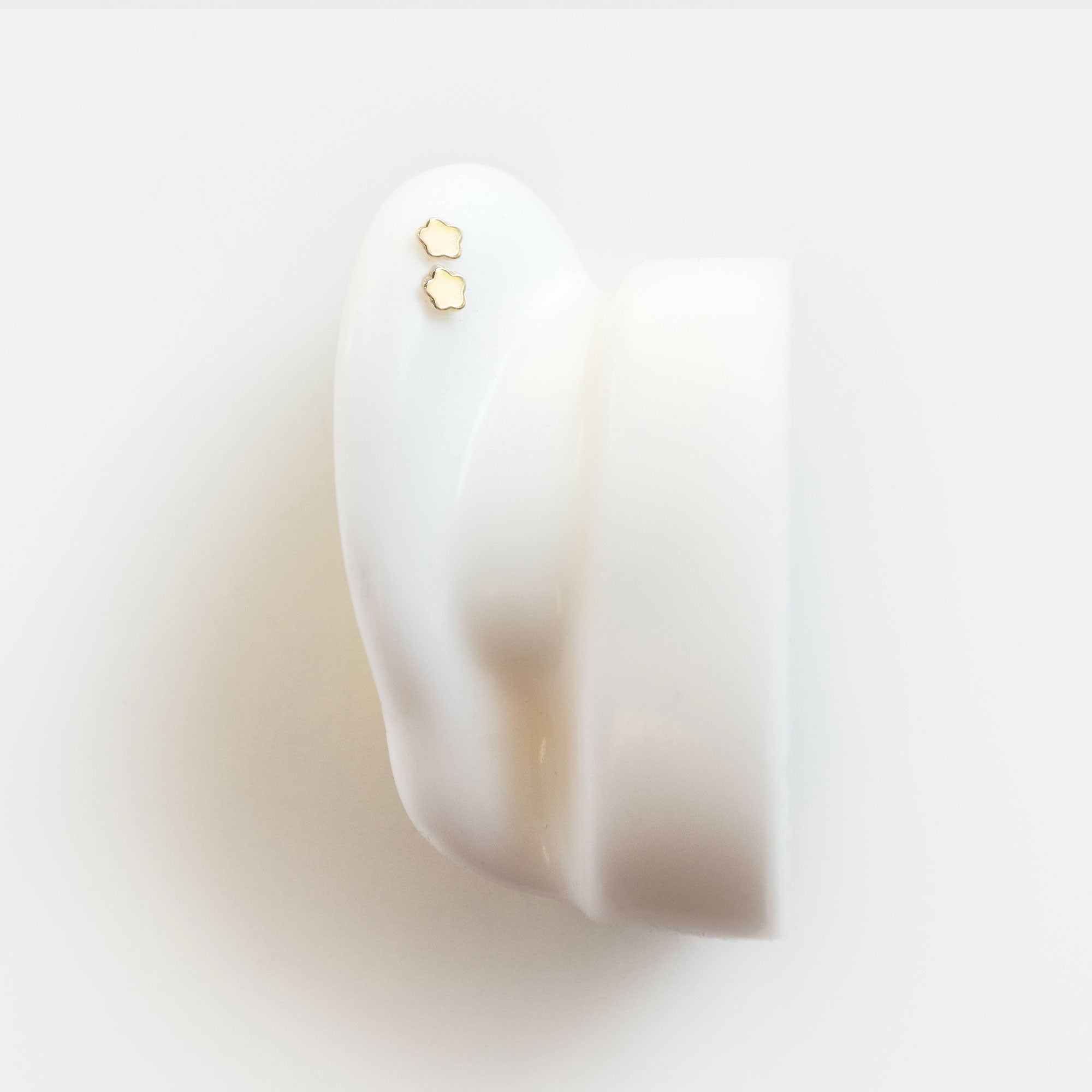 Gemstone Spike Helix Earring  14K Gold Flat Back Piercing Studs – Two of  Most