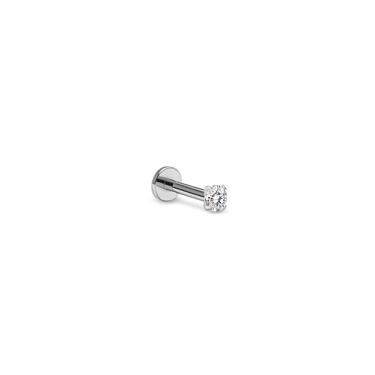 Tiny Pavé Flat Back Single Stud