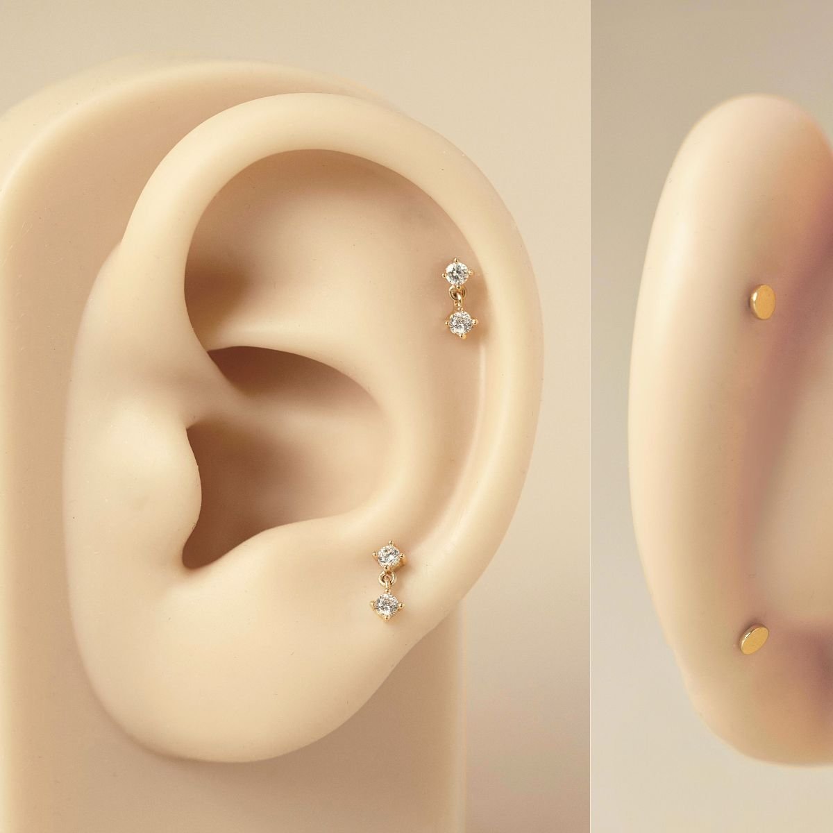 gemstone-dangle-flat-back-stud-14k-gold, cartilage earring size chart