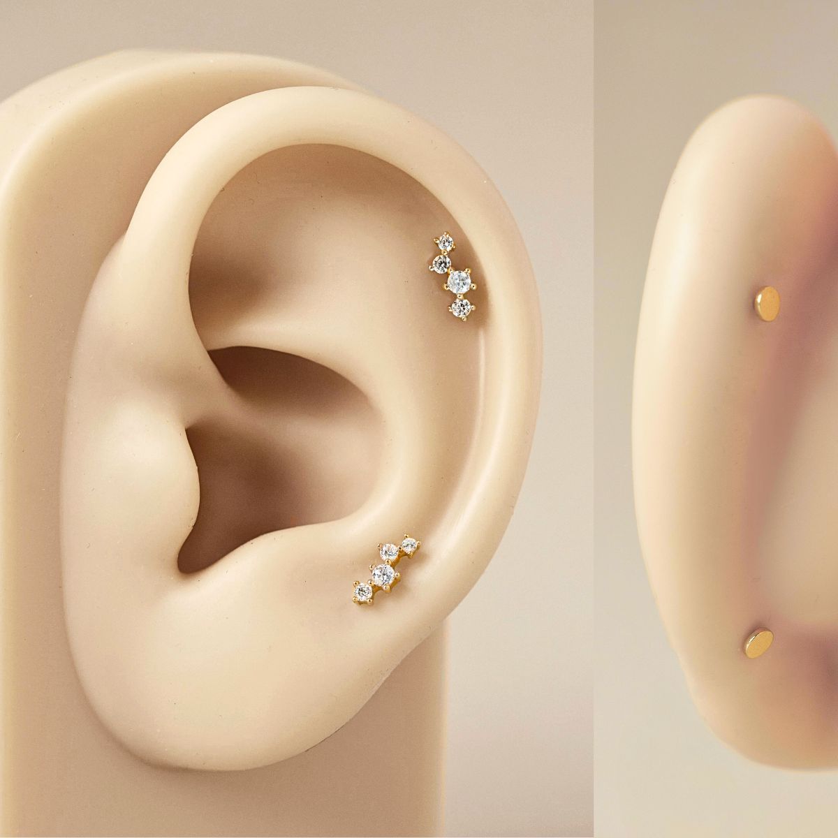pave-cluster-flat-back-earring-14k-gold, cartilage earring size chart