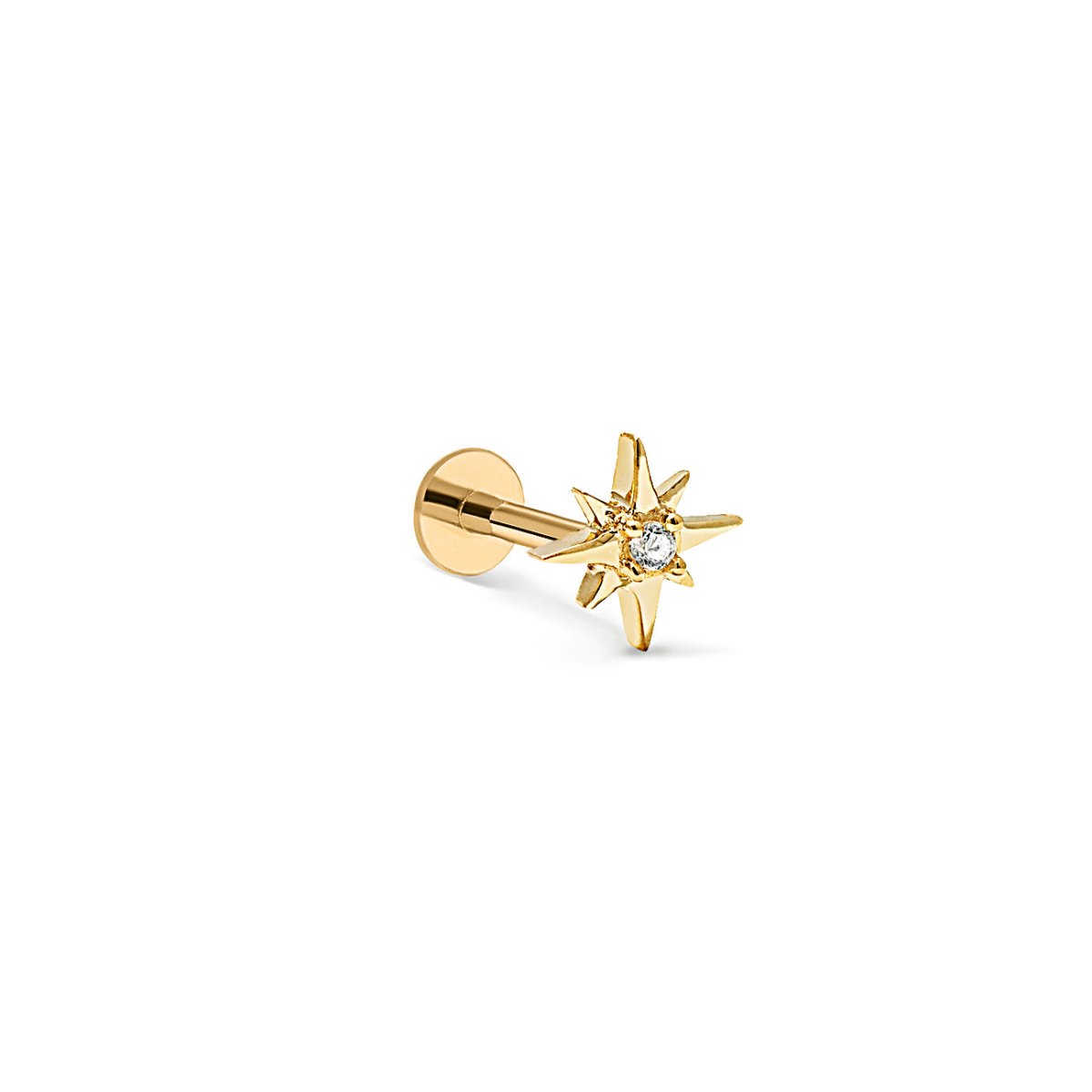 Tiny Starburst Flat Back Stud