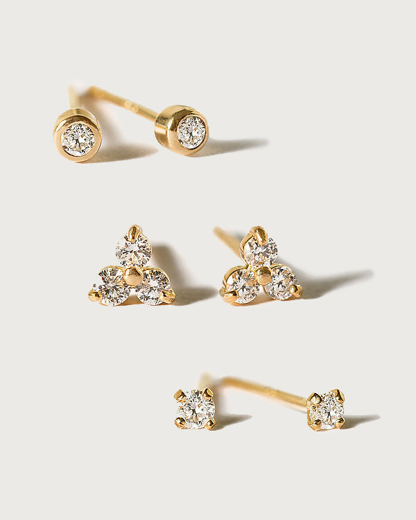 14K Gold Earrings | Real Solid Gold Studs, Huggies, Hoop, Flat Backs – AMYO Jewelry