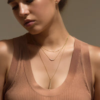 Lina Curve Necklace, Necklaces - AMY O. Jewelry