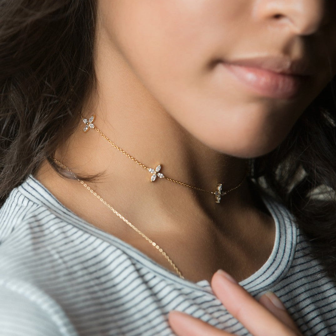 Esme Fleur Choker Necklace, Necklaces - AMY O. Jewelry