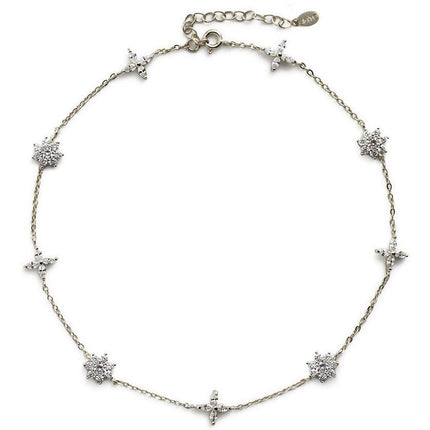 Fleur Pavé Crystal Choker