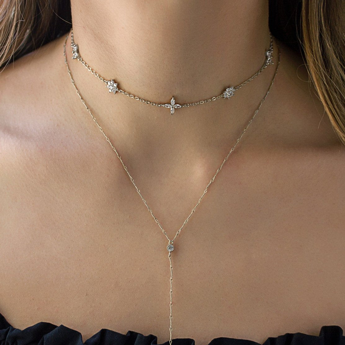 Esme Fleur Choker Necklace, Necklaces - AMY O. Jewelry