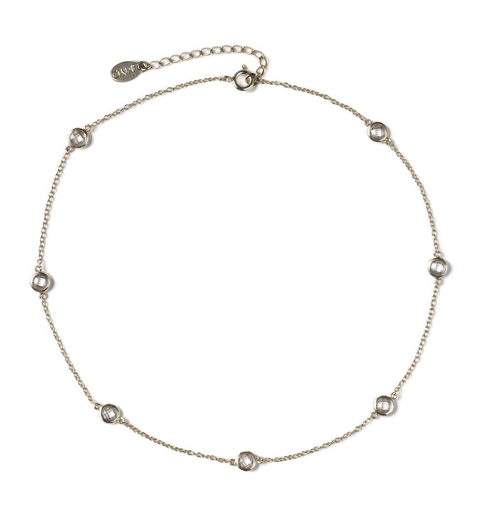 Sienna Petite Crystal Choker, Necklaces - AMY O. Jewelry