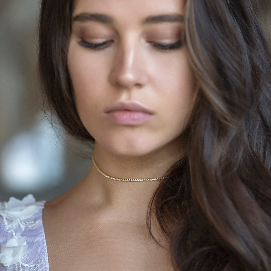 Tory Classic Crystal Choker, Necklaces - AMY O. Jewelry