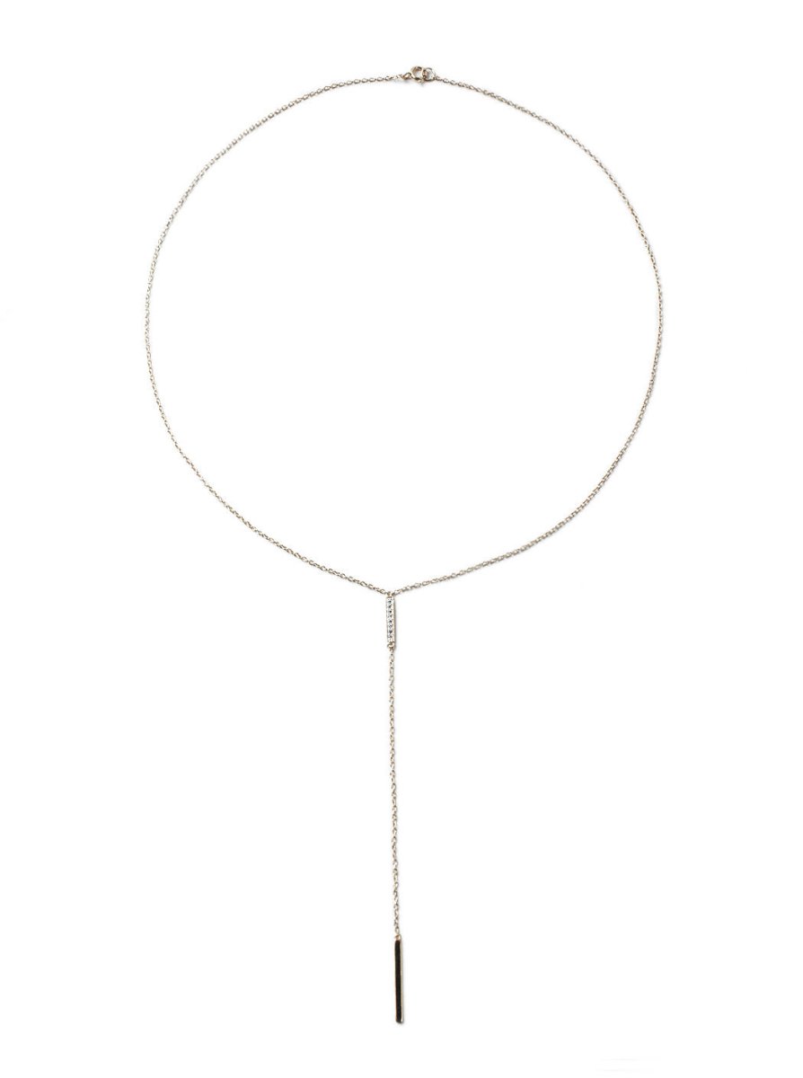 Gigi Bar Lariat, Necklaces - AMY O. Jewelry