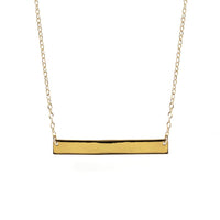 Dainty Horizontal Bar Necklace, Necklaces - AMY O. Jewelry