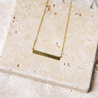 Dainty Horizontal Bar Necklace, Necklaces - AMY O. Jewelry