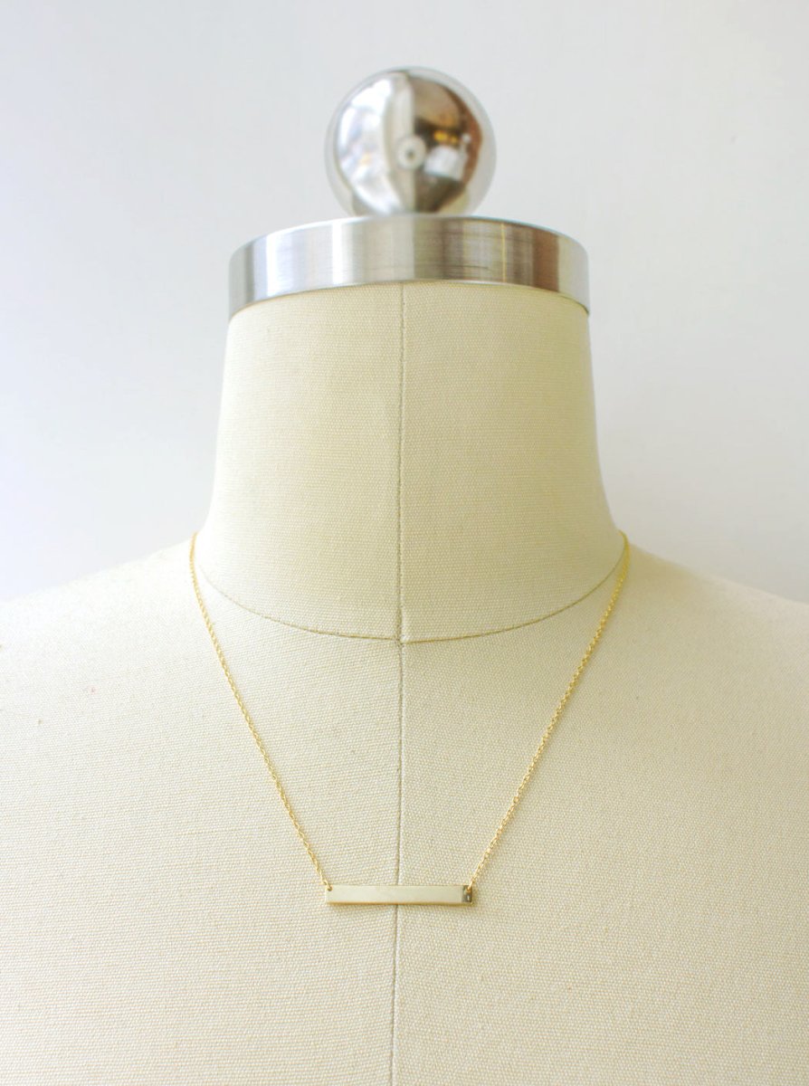 Dainty Bar Necklace