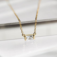 Sofia Baguette Necklace, Necklaces - AMY O. Jewelry