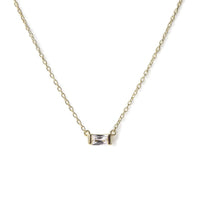 Sofia Baguette Necklace, Necklaces - AMY O. Jewelry