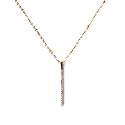 Bar Bead Chain Necklace