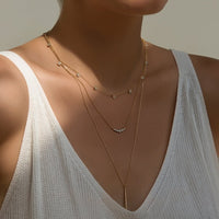 Lina Curve Necklace, Necklaces - AMY O. Jewelry