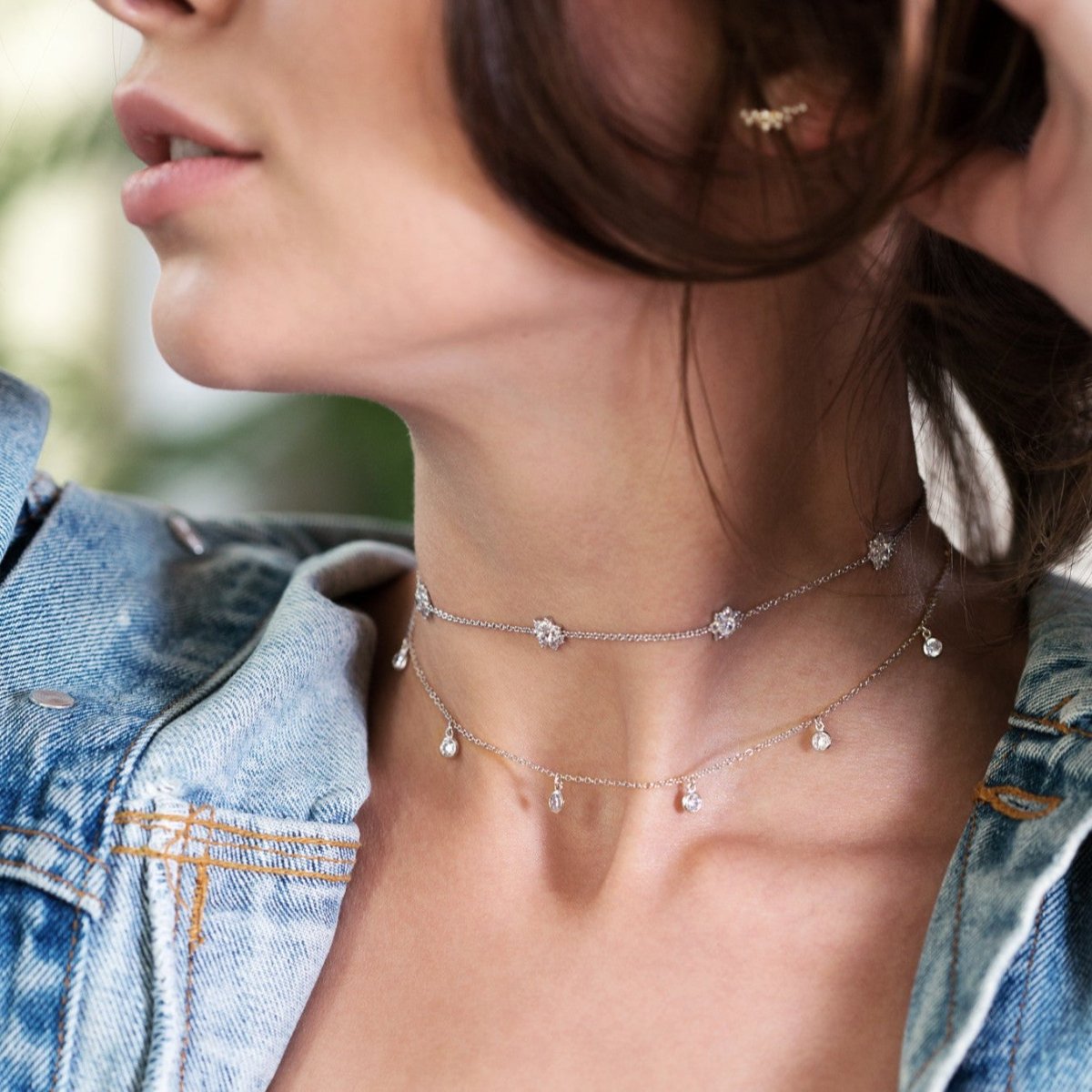 Esme Crystal Choker, Necklaces - AMY O. Jewelry