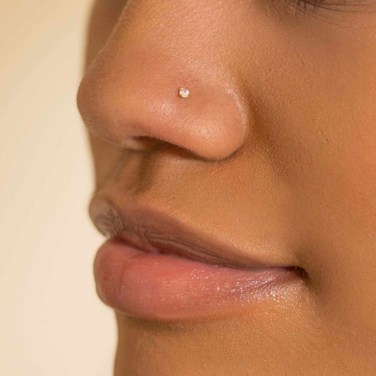 Tiny Pavé Nose Stud