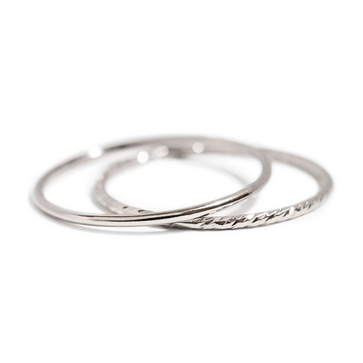 Shimmer and Band Ring Set