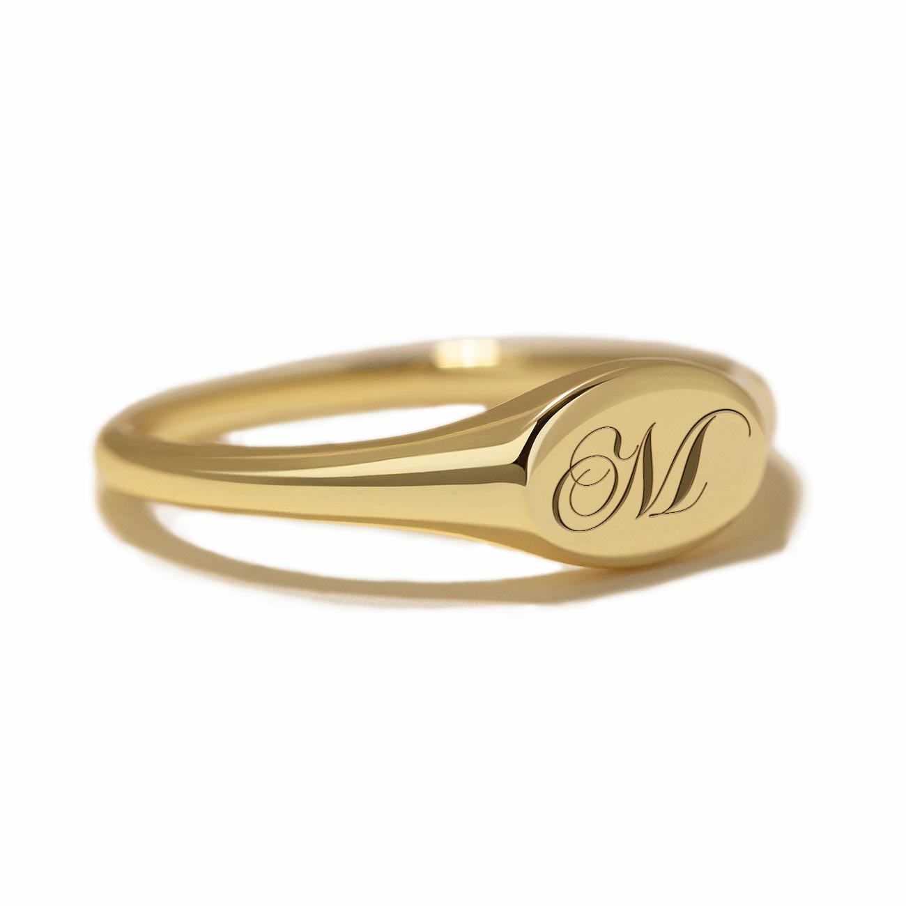 Oval Signet Engraved Ring