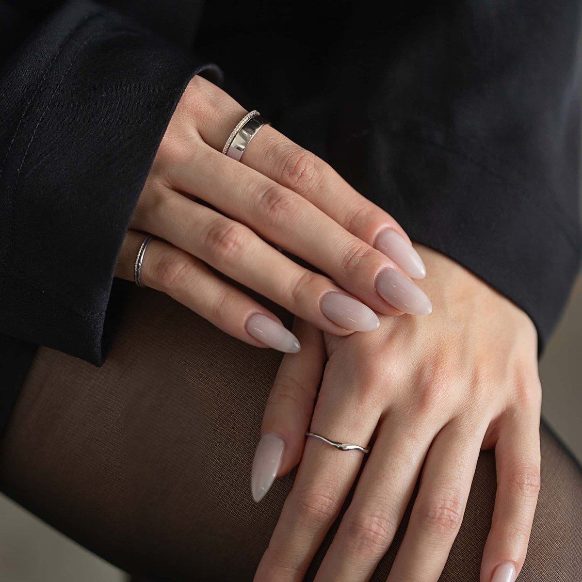 Pavé Eternity and Band Ring Set