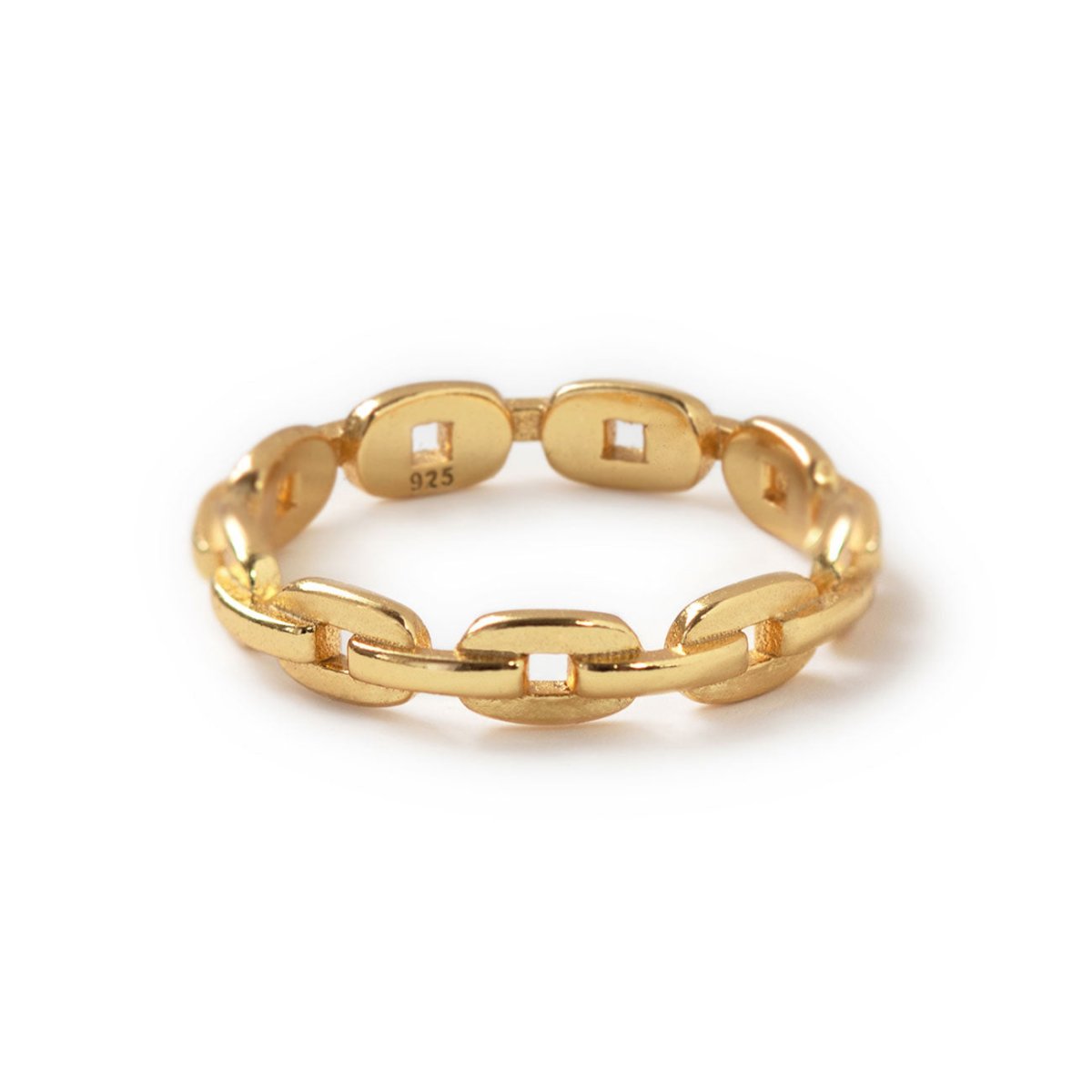 Gold Minimalist Chain Link Ring