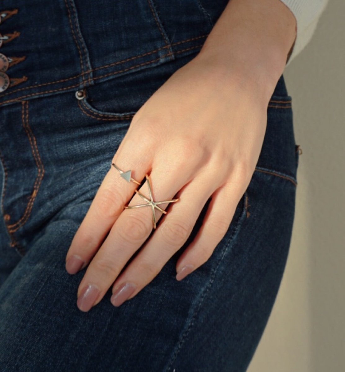 Delta Triangle Ring, Rings - AMY O. Jewelry