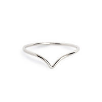 Dainty Chevron Ring