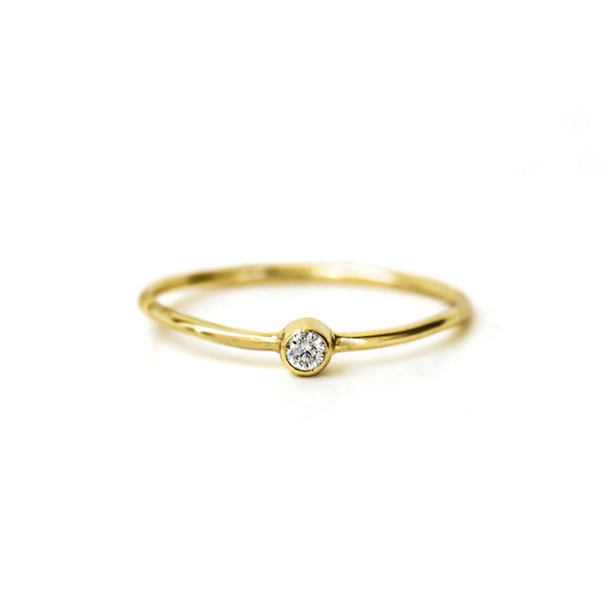 Petite Solitaire Ring