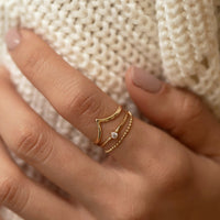 Petite Solitaire Ring, Rings - AMY O. Jewelry