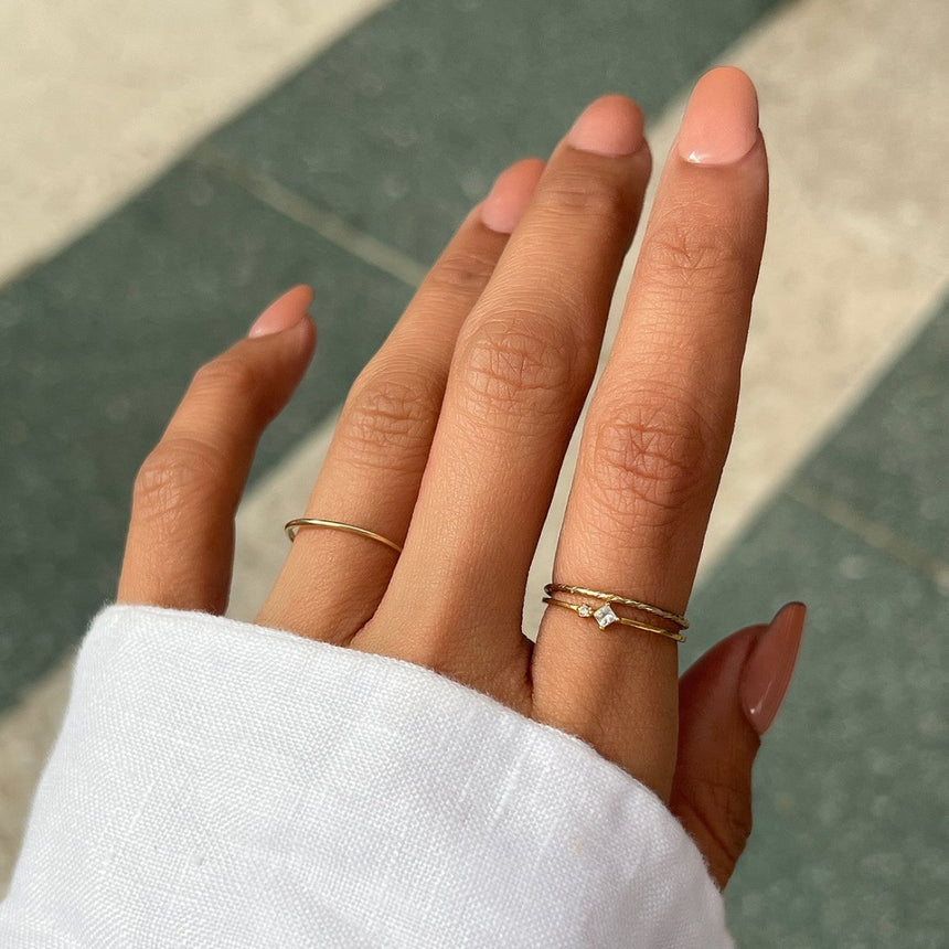 Duo + Shimmer Ring Set